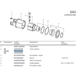 B&P 422043020R Piasta sprzęgła SA3 - 27,0x74,6 G3/G4 Bondioli Pavesi