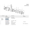 B&P 422043020R Piasta sprzęgła SA3 - 27,0x74,6 G3/G4 Bondioli Pavesi