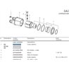 B&P 422023020R Obudowa sprzęgła SA3 -23,8x61,3 G2 Bondioli Pavesi