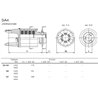 B&P 614456501R Sprzęgło przeciążeniowe prawe SA4 1i3/8" Z6 1600Nm, - 30,2x79,4 G5 Bondioli Pavesi