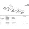 B&P 614456501R Sprzęgło przeciążeniowe prawe SA4 1i3/8" Z6 1600Nm, - 30,2x79,4 G5 Bondioli Pavesi