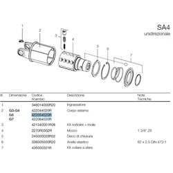 B&P 422054020R Obudowa Sprzęgła SA4 - 30,2x79,4 G5 Bondioli Pavesi