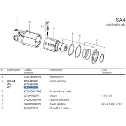 B&P 422064020R Obudowa Sprzęgła SA4 - 30,2x91,4 G7 Bondioli Pavesi