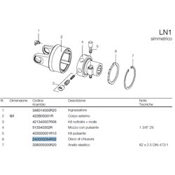 B&P 240000294R02 Pierścień Bondioli Pavesi