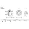 B&P 60A1B1903R Sprzęgło przeciążeniowe LN1 1i3/8" Z6 300Nm - 22,0x54,0 P&P G1/S1 Bondioli Pavesi