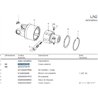 B&P 422B0T301R Obydowa sprzęgła LN2 22,0x54,0 G1 Bondioli Pavesi