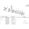 B&P 60B3C3903R Sprzęgło przeciążeniowe LN3 1i3/8" Z6 800Nm - 23,8x61,3 P&P G2/S2 Bondioli Pavesi