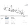 B&P 422E0V301R Obudowa sprzęfła LN4 - 27,0x74,6 G3/G4 Bondioli Pavesi