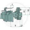 B&P 60603803R Sprzęgło LB 2100Nm kołek ścinany 1i3/4" Z20, -30,2x79,4 G5 (M8x45-8.8) Bondioli Pavesi