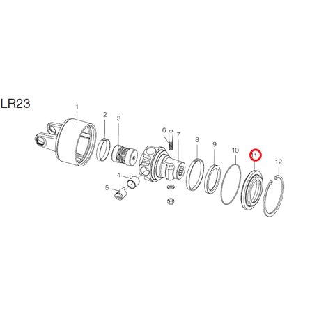 B&P 240000202R02 Dysk sprzęgła LR23 Bondioli Pavesi