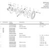 B&P 635L56403R Sprzęgło cierne FFV42 1600Nm 1i3/8"Z6 - 34,9x93,5 G8 Bondioli Pavesi