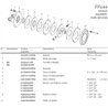 B&P 635M60537R Sprzęgło cierne FFV44 2000Nm 1i3/8"Z21 - 34,9x106,0 G9 Bondioli Pavesi
