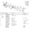 B&P 663B24A37R Sprzęglo cierne FT22R 400Nm 1i3/8"Z21 -22,0x54,0 G1 Bondioli Pavesi