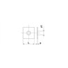 Podkładka kwadratowa M20x60x5 mm, stal ocynk DIN436 Kramp