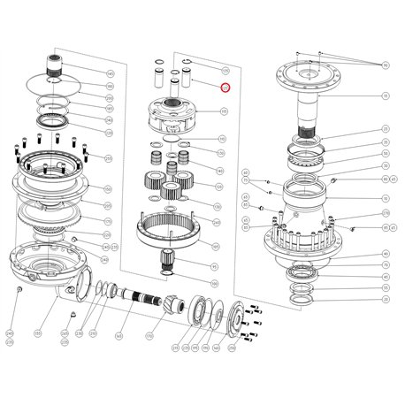 Comer 1717884042 Sworzeń satelity D.6