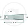 Capello 52552535 Nóż rozdrabniacza 230x69/51x6 powłoka utwardzana