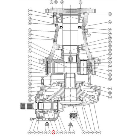 Comer 1754504026 Koło zębate stożkowe Z-13 - R.3.77