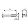 B&P 432000148R08 Śruba M8x40,7mm Bondioli Pavesi
