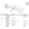 B&P 60K41237R Piasta sprzęgła FK32 900Nm 1i3/8"Z21 - 30,2x79,4 G5 Bondioli Pavesi
