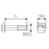 B&P 432000143R08 Śruba M10x65,0mm Bondioli Pavesi