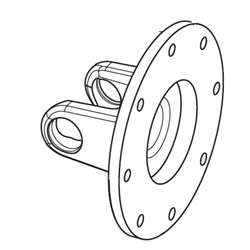 B&P 2530L1M01R Obudowa sprzęgła FNV44 34,9x93,5 G8 Bondioli Pavesi
