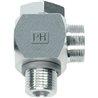 Przyłącze 90 stopni, M14x1,5-16x1,5 -10L ze stali nierdzewnej