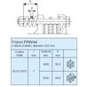 B&P 667M58203R Sprzęgło cierne jednokierunkowe FFNV44 1800Nm 1i3/8"Z6 34,9x106 G9 Bondioli Pavesi
