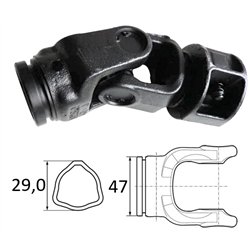 B&P 712050007 Przegub krzyżowy 1-3/8 Z-6, wewn. 29x4 mm krzyżak 23,8x61,3 G2 Bondioli Pavesi