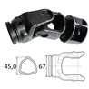 B&P 718050007 Przegub krzyżowy 1 3/8 Z6, wewn. 45x5,5 mm krzyżak 34,9x93,5 G8 Bondioli Pavesi