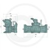 Zaczep automatyczny 330/32/25mm sworzeń 38mm Sauermann HS17001KU38