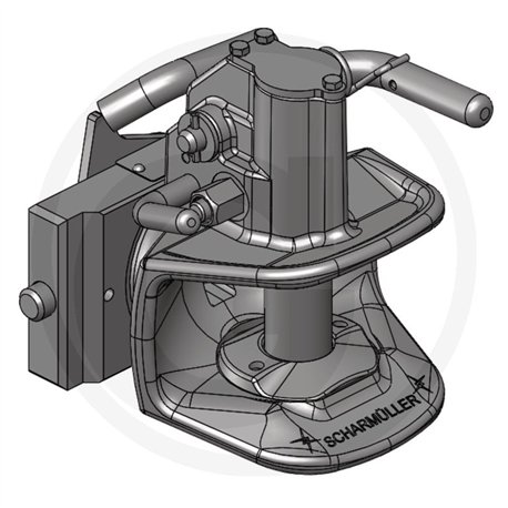 Zaczep automatyczny 255/25/16mm sworzeń 31mm Scharmüller