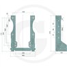 Prowadnica do zaczepu 270/32/25mm Rockinger  RO881A2700C