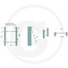Prowadnica do zaczepu 330/32/25mm Scharmüller 00158031A02