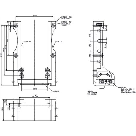 Korpus zaczepu Piton JCB