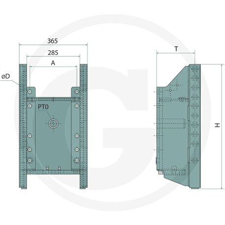 Prowadnica do zaczepu 320/32/26mm Sauermann 711450100