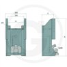Prowadnica do zaczepu 320/32/26mm Sauermann 711786100