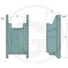 Prowadnica do zaczepu 330/32/26mm Sauermann 711999005