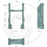 Prowadnica do zaczepu //mm Sauermann, John Deere AL228034