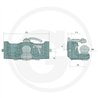 Zaczep Kulowy K80 do prowadnicy 330/32/25mm, Sauermann S0433004