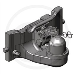 Zaczep Kulowy K80 do prowadnicy 390/32/25mm, Scharmüller 12387559
