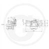 Zaczep Kulowy K80 do prowadnicy 390/32/25mm, Sauermann D00178879310