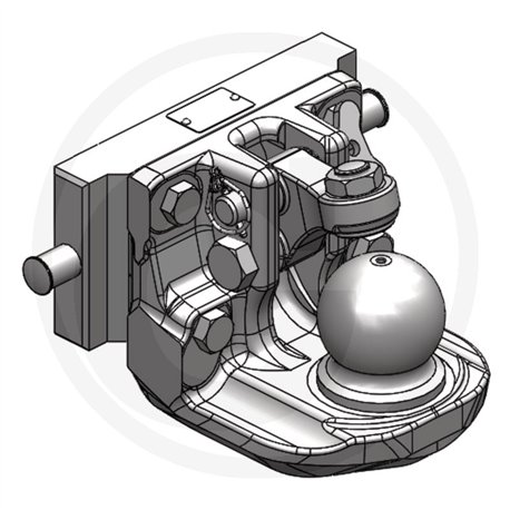 Zaczep Kulowy K80 do prowadnicy 241/30/22mm, Scharmüller 03624160