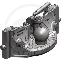 Zaczep Kulowy K80 do prowadnicy 390/32/25mm, Scharmüller 05639046A17