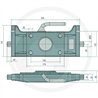 Płyta do prowadnicy 329/32/25mm - 140x80 M20 Scharmuller 07733052