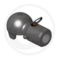 Ucho zaczepu K50 M36x1.5 z blokadą śrub. z blokadą śrubową