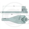 Płyta nośna K80 712/260/50 4000kg Walterscheid KBA8301ALX, 8003679