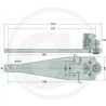 Płyta nośna K80 910/240/40 3000kg Walterscheid KBA8367B, 8002899