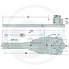Płyta nośna K80 930/280/50 3000kg Walterscheid KBA8368L, 8002900