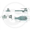 Płyta nośna K80 770/258/50 4000kg Scharmüller 009604400A29