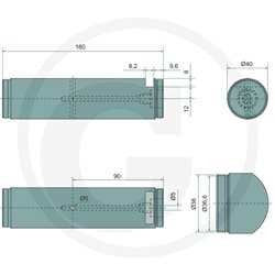 Sworzeń 40x160mm Scharmüller
